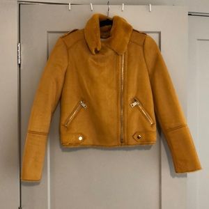 River Island Mustard Yellow Moto Jacket